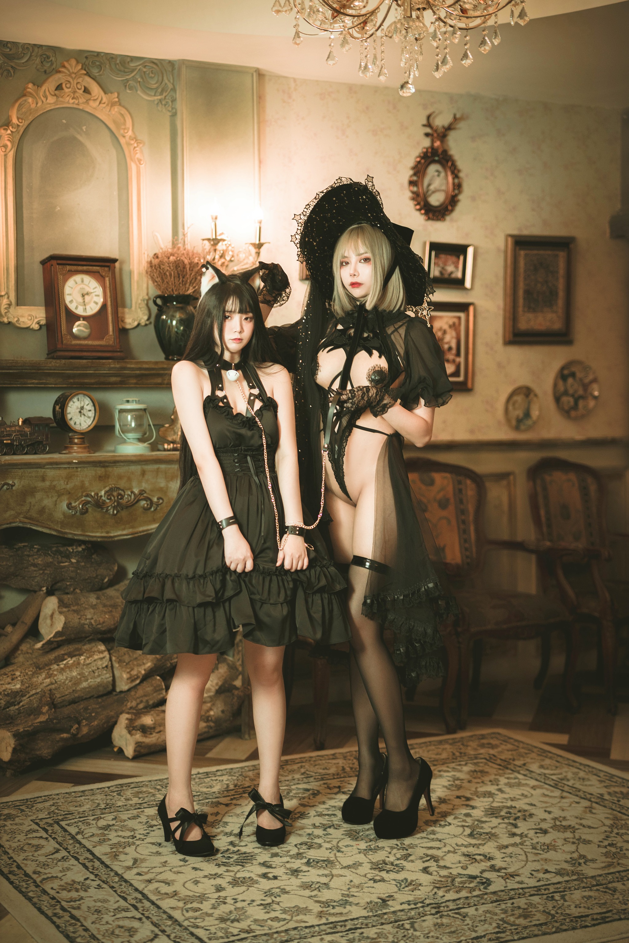 图片[1]-落落Raku – NO.011 魔女と黑猫[57P]-XikXak